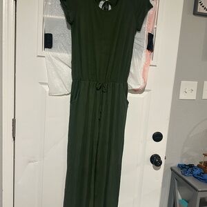 Chic Forest Green Jumpsuit